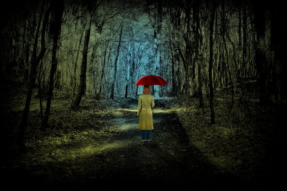 Red person trees