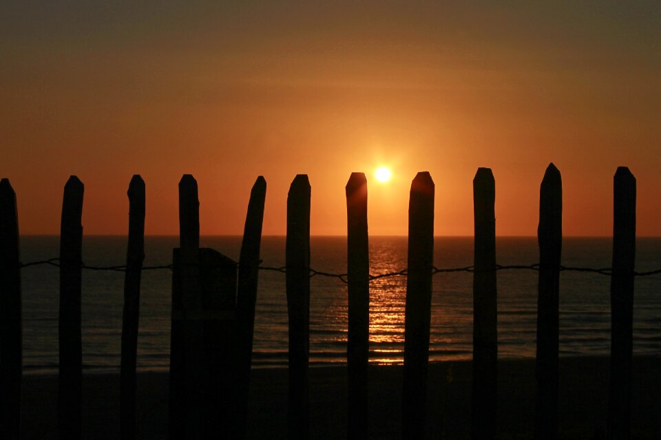 Sunset evening water photo