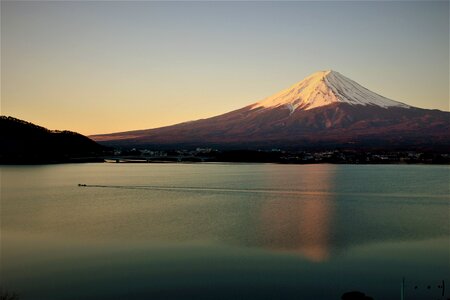 Mount fuji lake japan photo