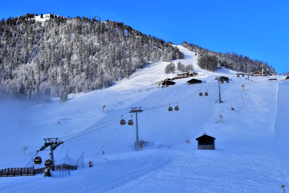 Snow cannons snow landscape