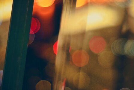 City lights brown bokeh