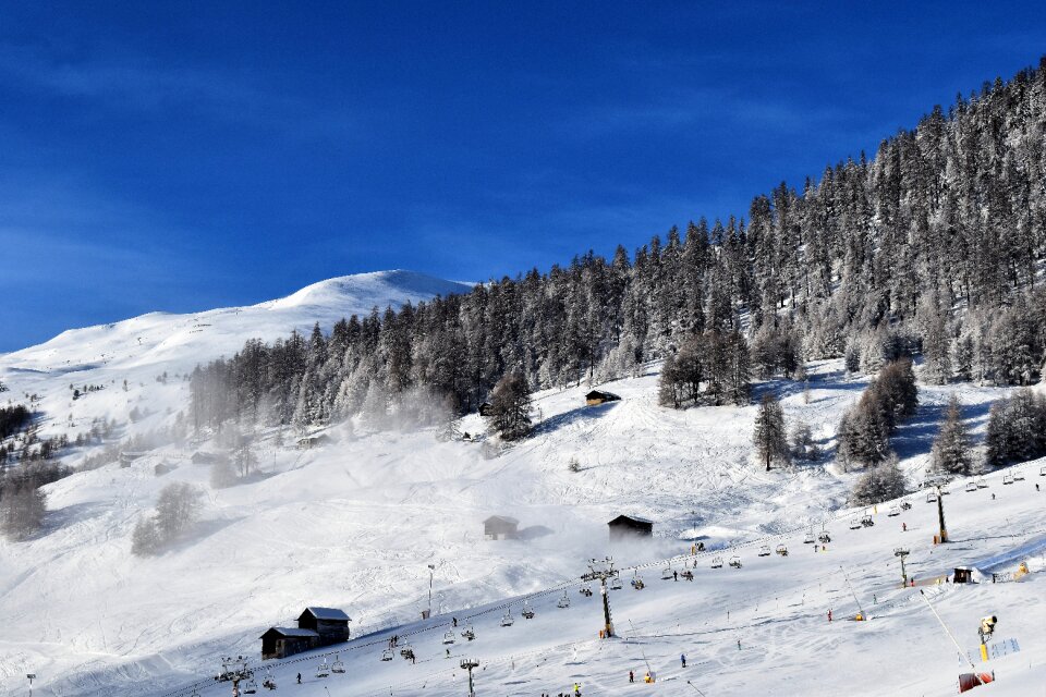 Snow cannons snow landscape