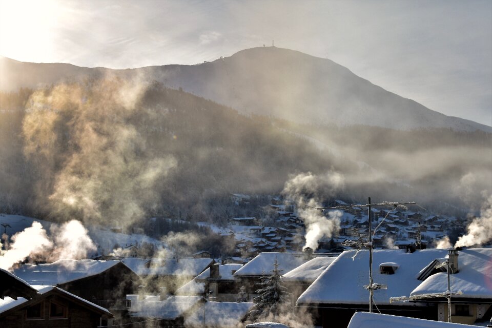 Nature mountains wintry