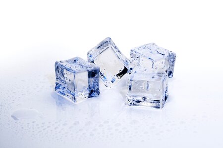 Frozen refreshment cube photo