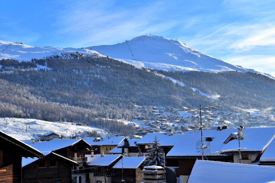 Nature mountains wintry