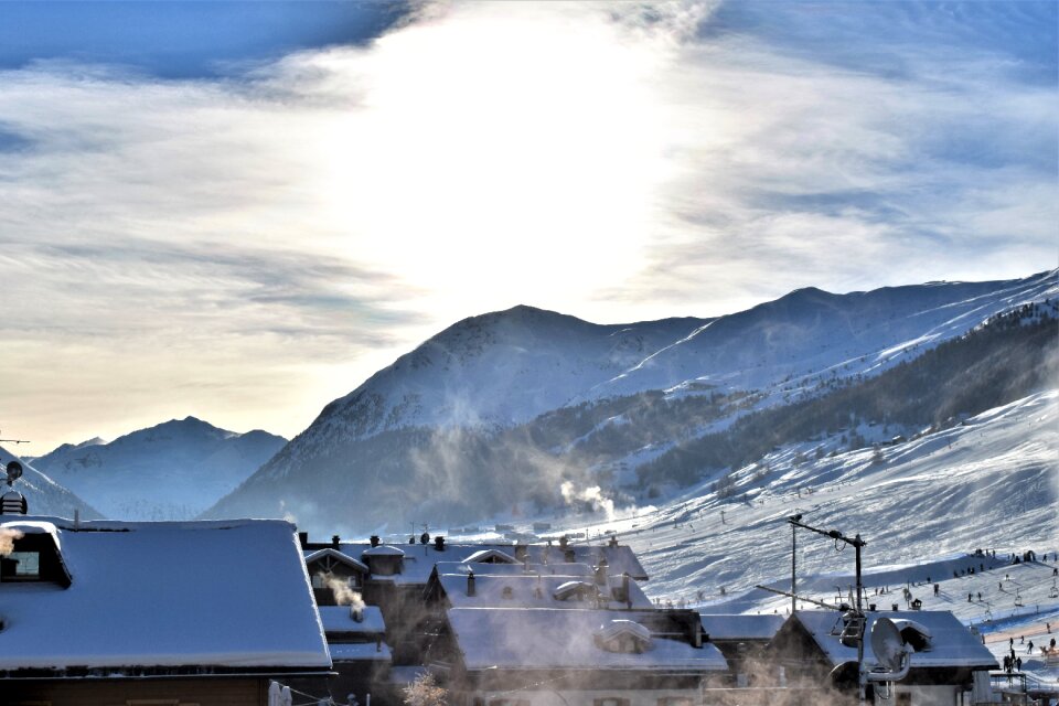 Nature mountains wintry
