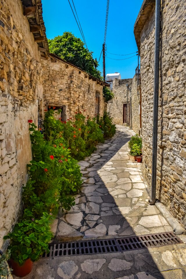Street architecture stone