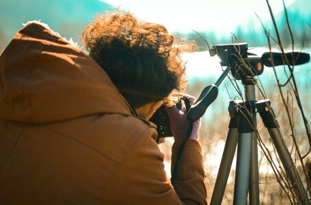 Photographer landscape mountains