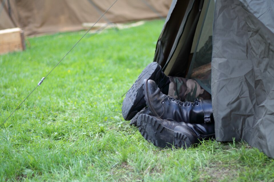 Boots shoes camping