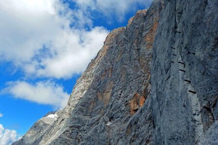 Steep climbing alpine