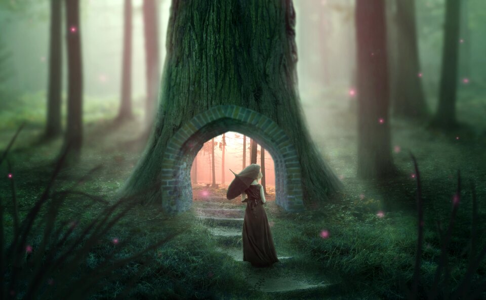 Woman nature fantasy