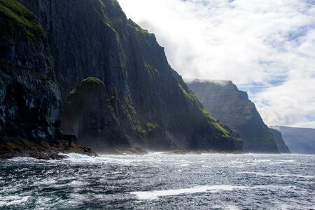 Faeroe islands sea cliffs