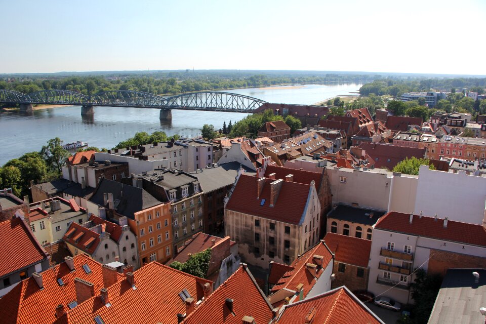 Landscape city river