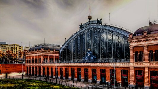 Station railway madrid photo