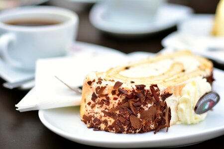 Cafe eat cream photo