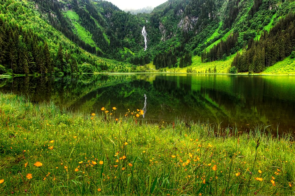 Landscape mountains bergsee