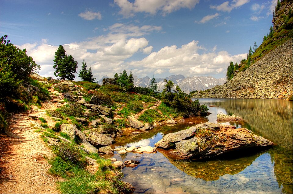 Nature blue lake