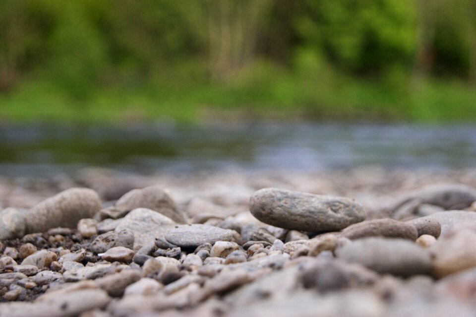 Water landscape pebbles