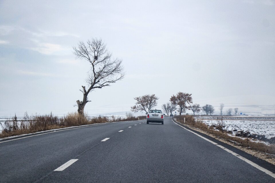 Landscape snow trip