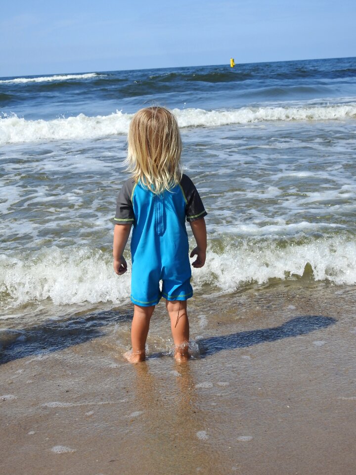Summer boy sand