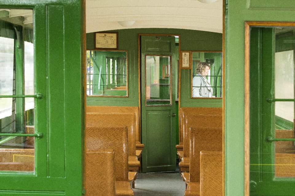 Antique wagon passenger