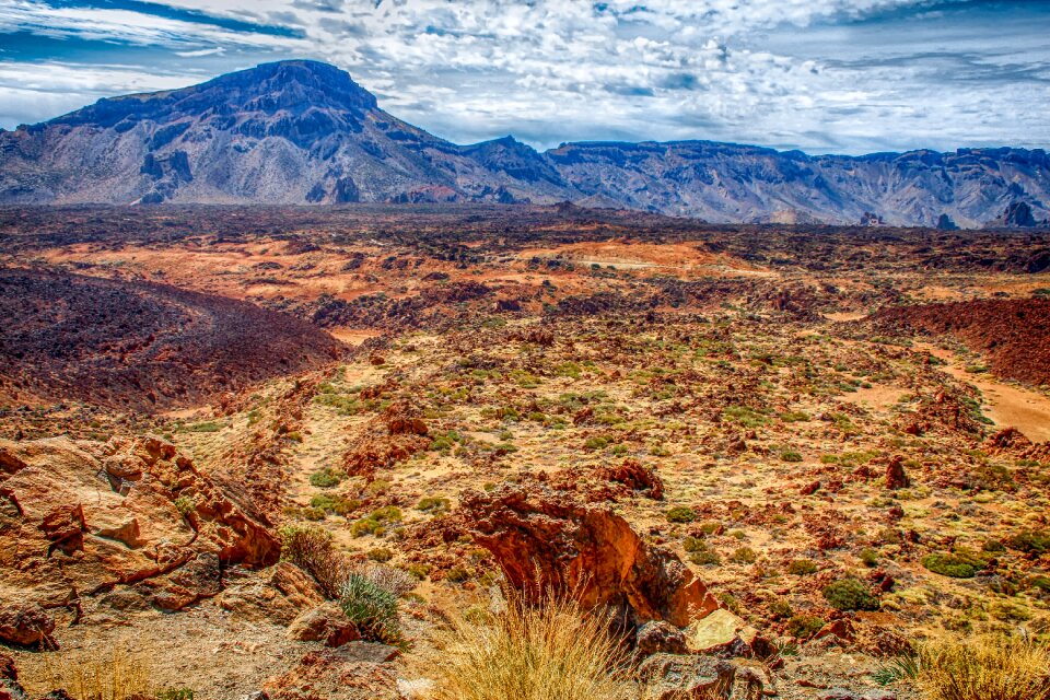 Landscape volcanic rock rock