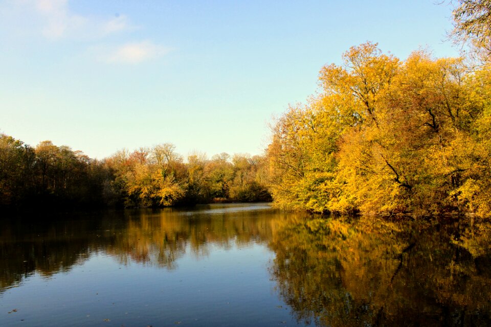 Lake water reflections photo