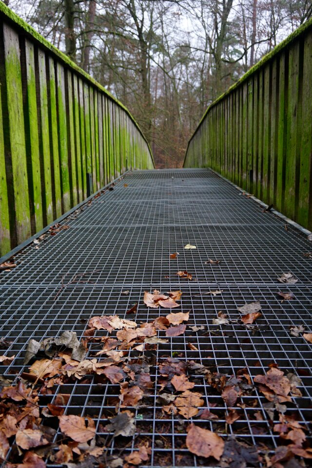 Away pedestrian bridge railing
