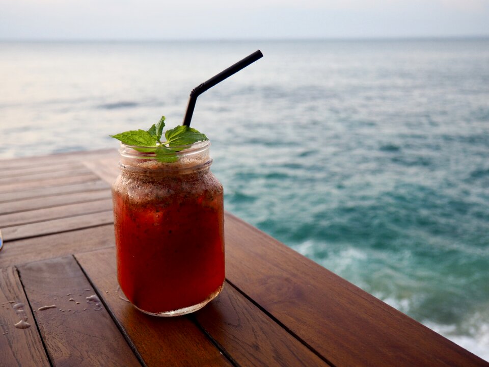 Cocktail glass travel