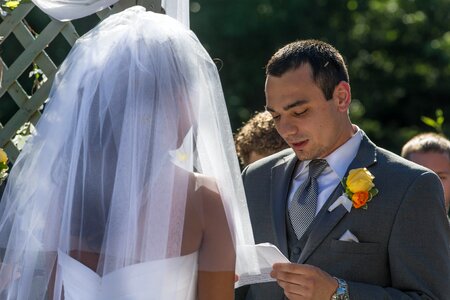 Wedding day romantic white