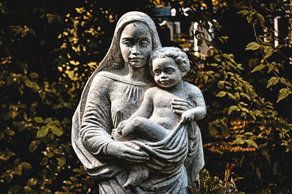 Religion sculpture stone figure