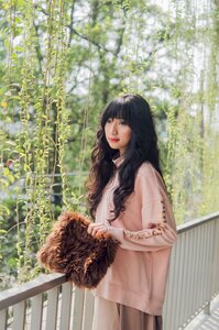 Girl woman outdoors