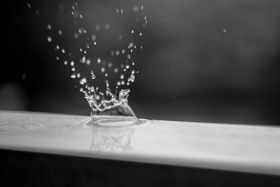 Water liquid splashing