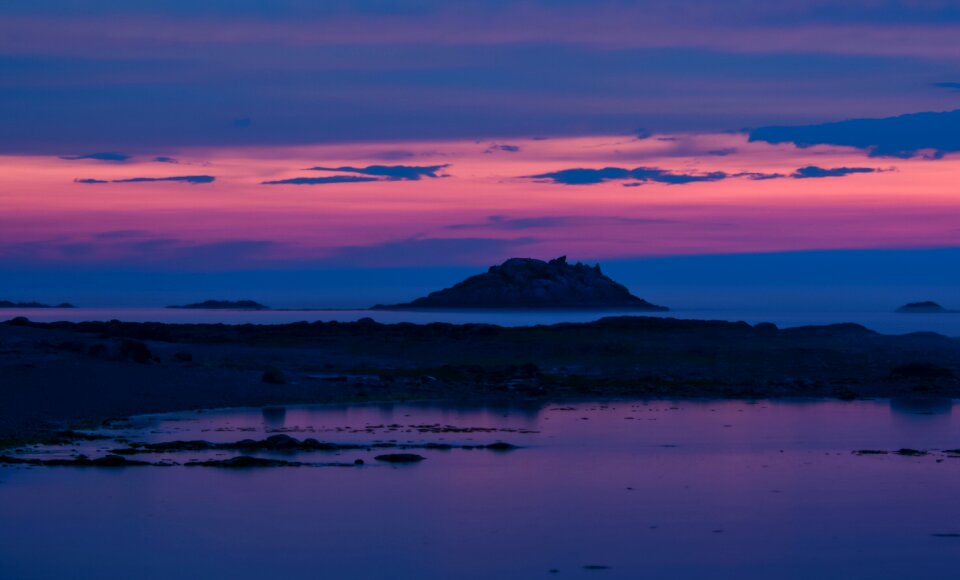 Water beach twilight