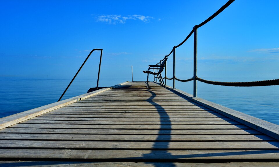 Water wood bridge
