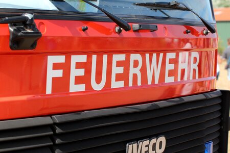 Fire truck blue light siren