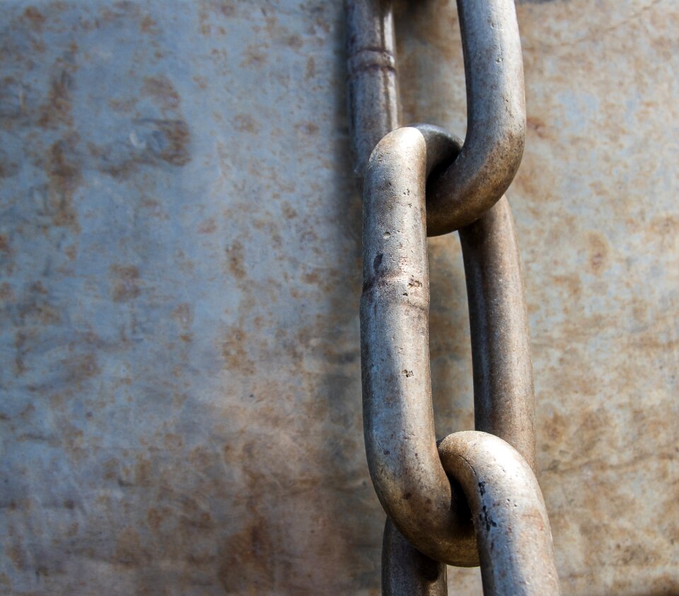 Chain iron connection