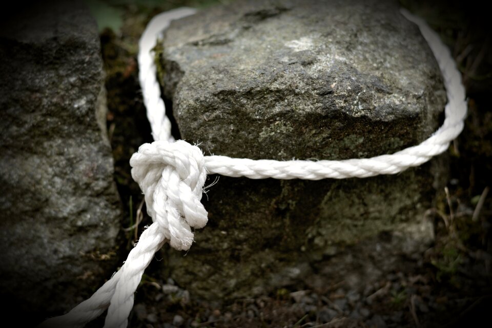 Leash knitting fixing