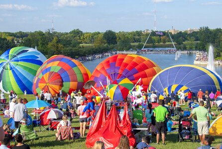 Flying floating colorful photo