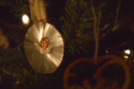 Contemplative shining christmas time