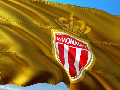 Ligue 1 flag as monaco photo