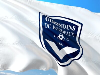 Ligue 1 flag girondins bordeaux photo