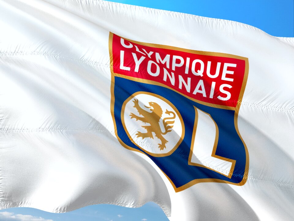 Ligue 1 flag olympique lyon