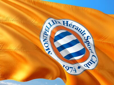 Ligue 1 flag montpellier hsc photo