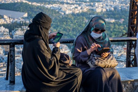 People dress technology