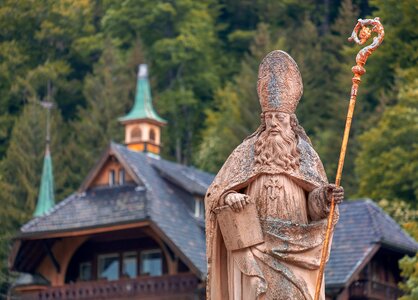 Patron saint church statue