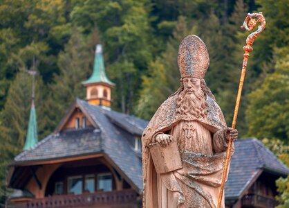 Patron saint church statue photo