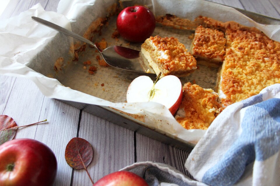 Cake apples autumn cake photo