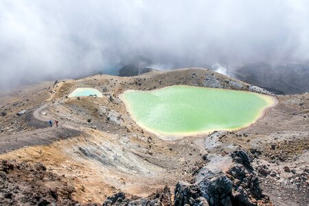 Sunny volcano mountain photo