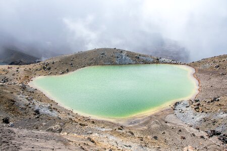 Sunny volcano mountain photo